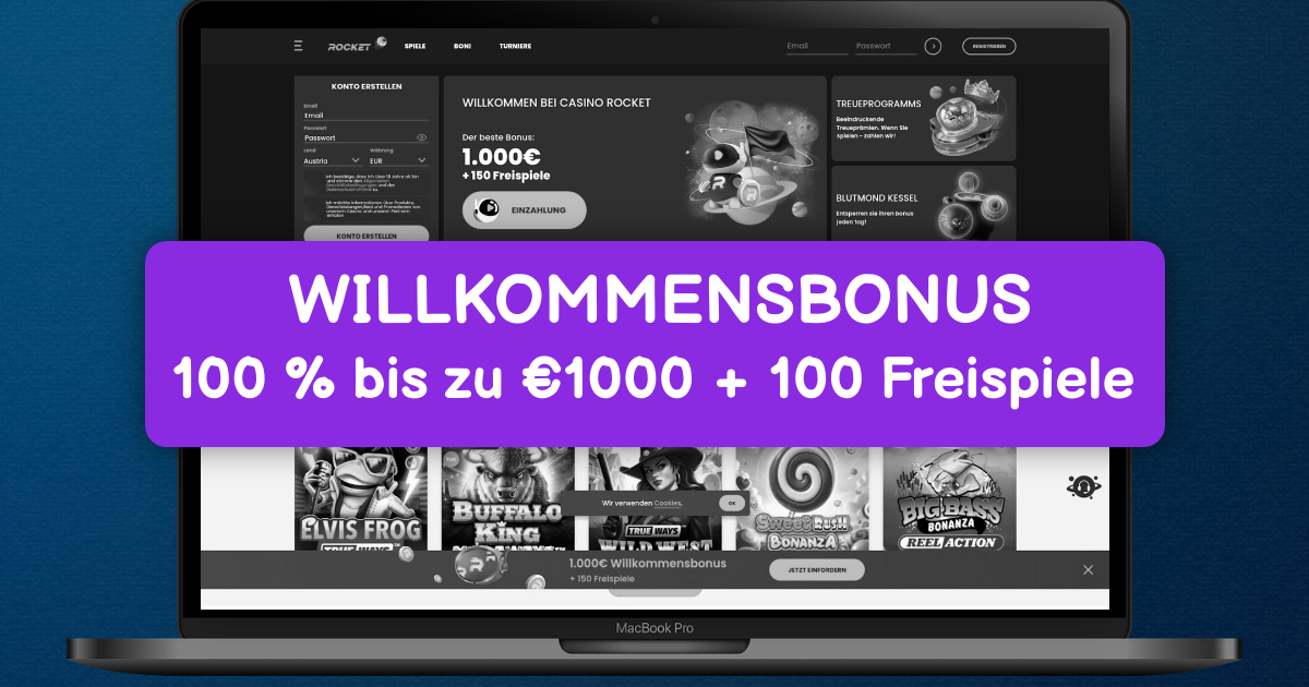 Casino Rocket - Premium Online Slots für Österreich